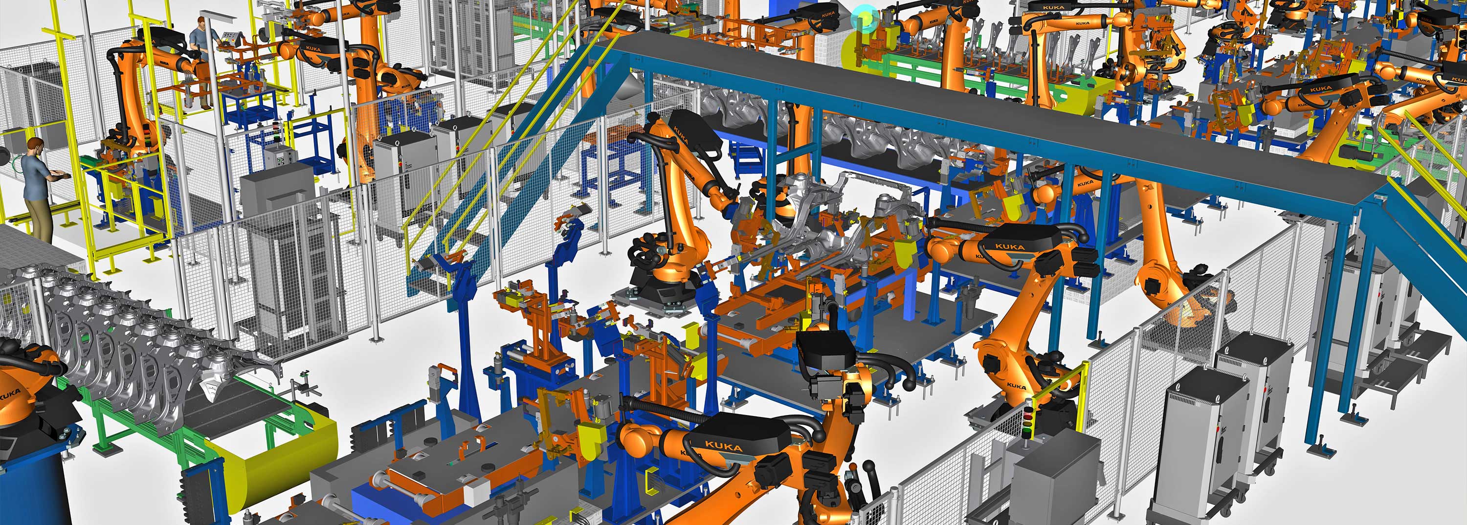 Screenshot of Process Simulate and Robot Expert